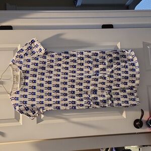 People Tree Blue Rabbits Tshirt Dress